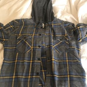 Quicksilver hoodie flannel